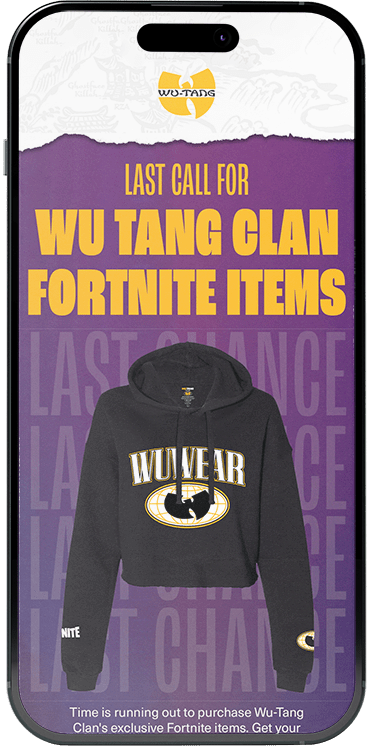 Wu-Tang Clan Klaviyo Email Campaign by Zettler Digital